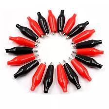4 pinzas caiman tipo cocodrilo de 28 mm, de color negro, rojo, azul, negro y amarillo, con revestimiento de plástico blando - Image 4