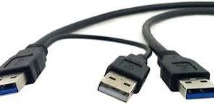 Cable Usb A 2 Machos P/ Disco Duro Ext Kingpc4 wash.97-3a
