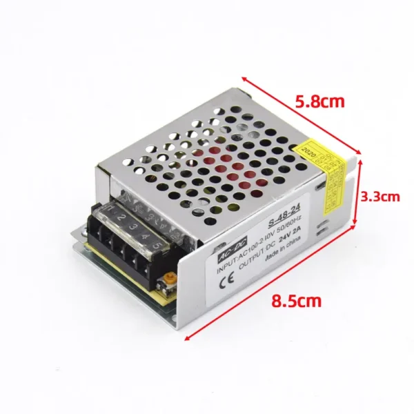 Fuente de alimentación conmutada LED 12V 1.25A 15 vatios convertidor de transformador regulado CA 110V-220V a CC 12 - Image 3