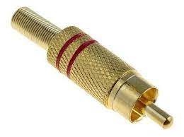 Conector Rca Metálico Dorado Cabal R Y L - Image 2