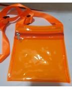 Bandoleros Plástico Color Naranja Para Dama O Niña Trasparente
