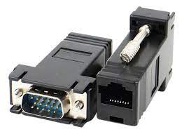 ADAPTADOR EXTENSIÓN VGA A RJ45 CABLE UTP