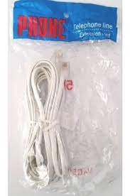Cable Extensi贸n De 5 Metros Para Tel茅fono Fijo Rj11 Blanco - Image 4