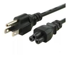 Cable De Poder Ac Tipo Mickey Para Cargadores De Laptop Tipo Trebol