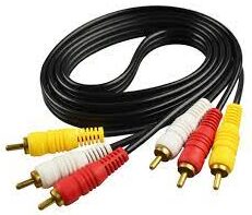Cable De Audio 3 Rca A 3 Rca Macho a Macho 3 Metros