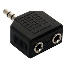 Conector Adaptador Convertidor Mini Jack 3.5mm A 2 3.5mm