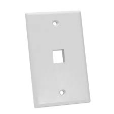 Tapa Face Plate 1 Puertos Jack Coupler Rj45 Hembra 4x2