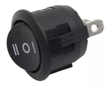 Interruptor Redondo de 3 Posiciones APDT On/off /On  KCD1 10 AMP 125 V AC  O 6 AMP  250 V  AC 23MM - Image 5