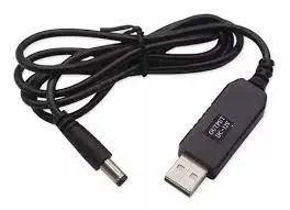 Cable energía USB 5V a DC  12V para modem y router Cantv – Conexión estable y confiable