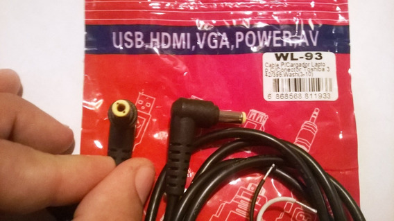 Cable Para Laptop Toshiba Wl-93 Marca Wash