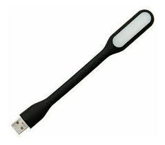 Mini Lámpara Gio Lu100 Usb Led Flexible Laptop Color Negro
