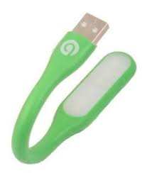 Mini Lámpara Gio Lu100 Usb Led Flexible Laptop Color Verde