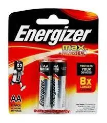 Pilas Energizer Doble AA - Duraderas y confiables para tus dispositivos electrónicos