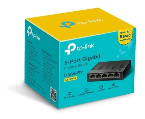 Tp-Link Switch De 5 Puertos Gigabit Ls 1005g