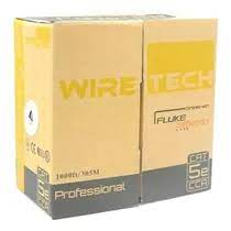 Cable De Red Utp Cat5e Caja 305 Interior Metros Cámaras Redes Lan Cctv Wiretech Interior