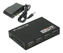 Splitter Hdmi 1x4 Conecta 1 Entrada 4 Salidas Multiplicador