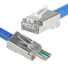 Conector Rj45 Ez Categoria 6a Passthrough Corte caja 100 unidades