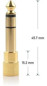 Adaptador O Convertidor Plus 2/4 Estéreo A 3.5 Jack Dorado - Image 3