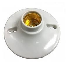 Socate Plafon Receptáculo Techo De Porcelana E27 Marfil