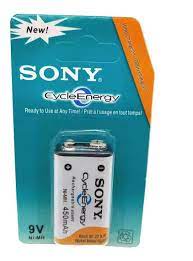 Batería Pila Recargable 9v Sony 450mah