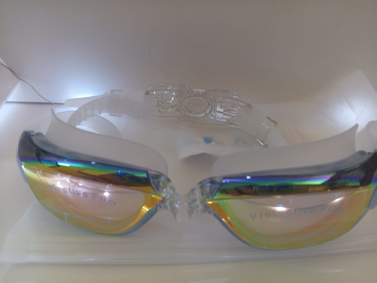 Lentes de natación  para hombres y mujeres gafas de natación de silicona ajustables impermeables - Image 9