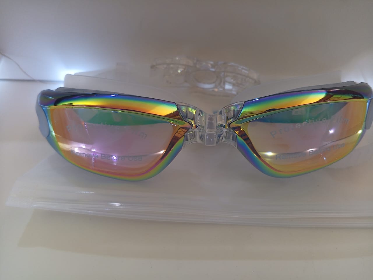 Lentes de natación  para hombres y mujeres gafas de natación de silicona ajustables impermeables - Image 7