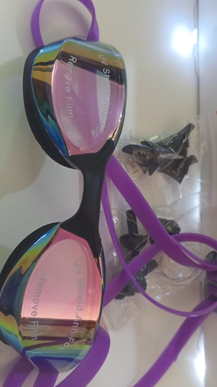 Lentes de natacion JSJM protección UV para hombres y mujeres gafas de natación de silicona ajustables impermeables - Image 8
