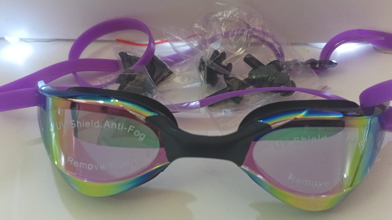 Lentes de natacion JSJM protección UV para hombres y mujeres gafas de natación de silicona ajustables impermeables - Image 7