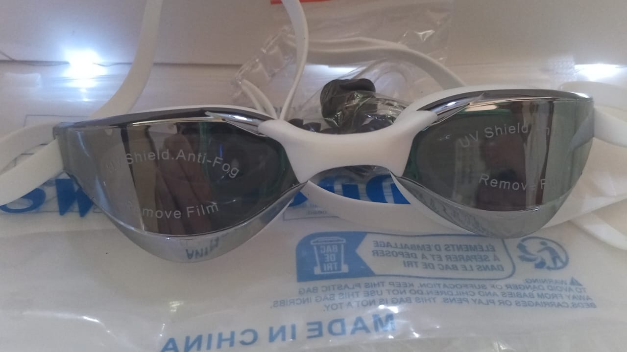 Lentes de natacion JSJM protección UV para hombres y mujeres gafas de natación de silicona ajustables impermeables - Image 10