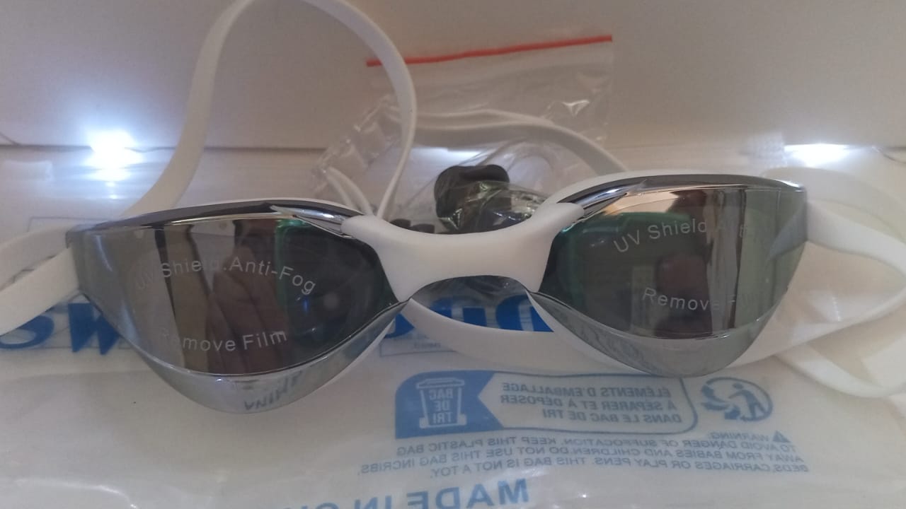 Lentes de natacion JSJM protección UV para hombres y mujeres gafas de natación de silicona ajustables impermeables - Image 11