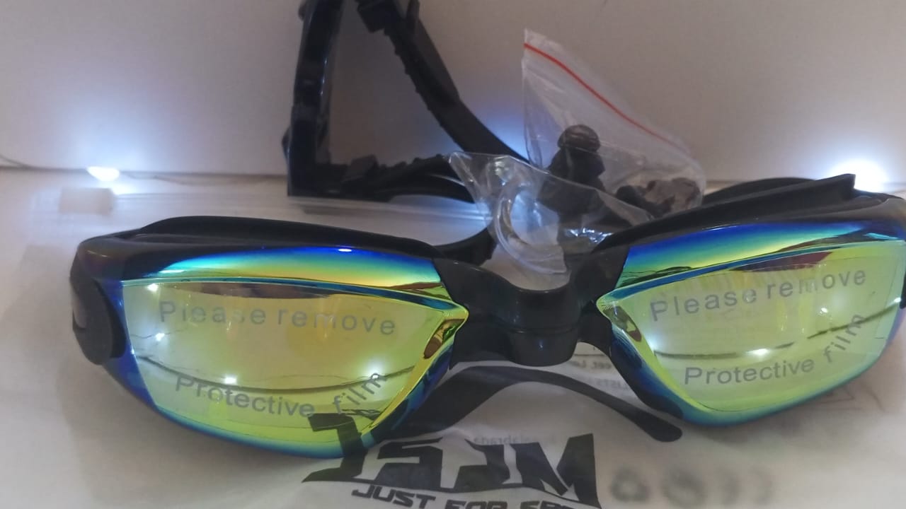 Lentes de natacion JSJM protección UV para hombres y mujeres gafas de natación de silicona ajustables impermeables - Image 24