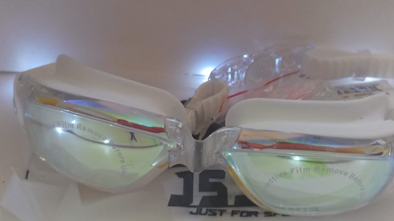 Lentes de natacion JSJM protección UV para hombres y mujeres gafas de natación de silicona ajustables impermeables - Image 23