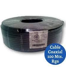 Cable Coaxial 100 Metros. Rg6 para tv