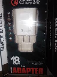 Taco Cargador Telefónico 3.0 18w Usb con cable tipo C