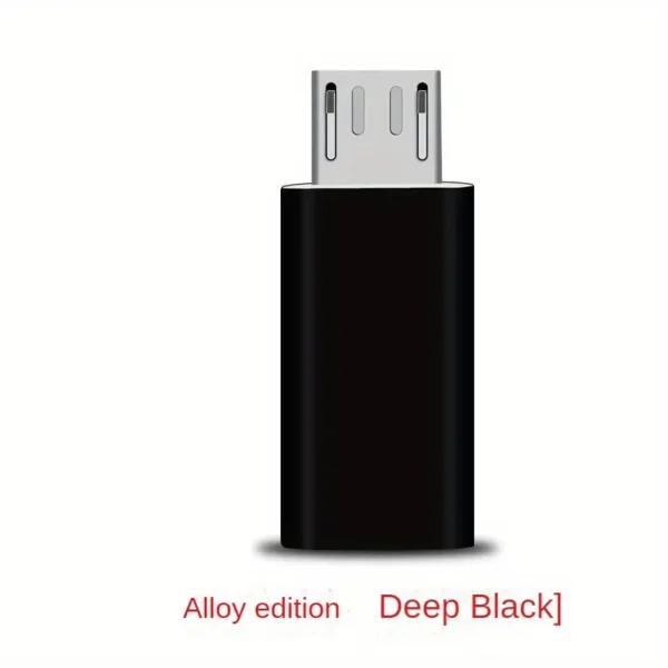 Adaptador de Tipo-C a Micro USB - Convertidor de Carga Rápida y Transferencia de Datos para Teléfonos Android