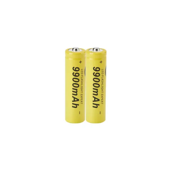 Baterías recargables 3.7V 18650 9900mAh (para ensamblar baterías de iones de litio para linternas, linternas, coches de juguete, etc.) y cargador de batería inteligente universal USB (para baterías recargables 18650 26650 14500 16340 18500