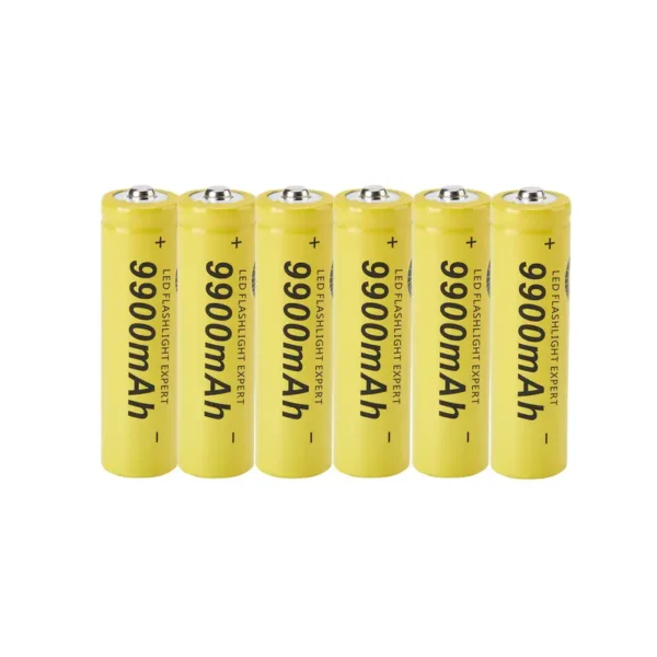 Baterías recargables 3.7V 18650 9900mAh (para ensamblar baterías de iones de litio para linternas, linternas, coches de juguete, etc.) y cargador de batería inteligente universal USB (para baterías recargables 18650 26650 14500 16340 18500