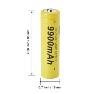 Baterías recargables 3.7V 18650 9900mAh (para ensamblar baterías de iones de litio para linternas, linternas, coches de juguete, etc.) y cargador de batería inteligente universal USB (para baterías recargables 18650 26650 14500 16340 18500