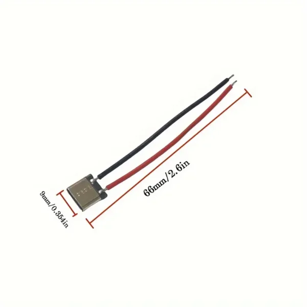 Cable de Carga para Teléfono Móvil con Cabezal Madre de Solderado USB Tipo-C 2P - Image 7
