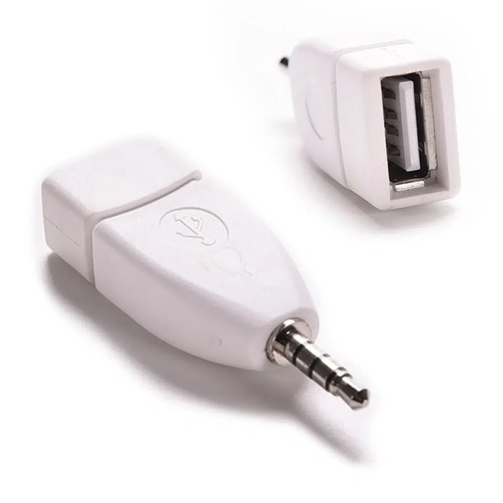 Convertidor de audio de conector de audio auxiliar macho de 3,5 mm a USB 2.0 hembra - Image 2