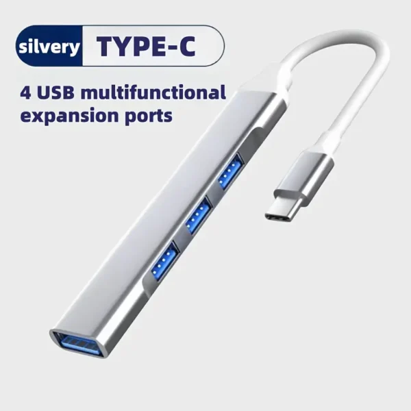 Hub usb 3.0 Adaptador con Conector Tipo-C, Diseño Integrado