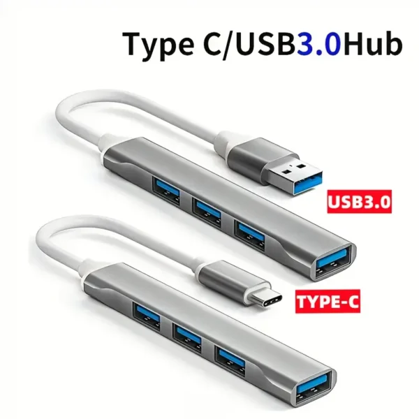 Hub usb 3.0 Adaptador con Conector Tipo-C, Diseño Integrado - Image 3
