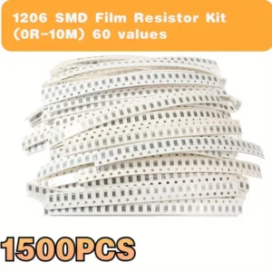Kit de Resistentes de Película SMD de Alta Calidad 0R~10m 1206/0805, Precisión 1%, 60 Tipos*25pcs c/u  1500 piezas
