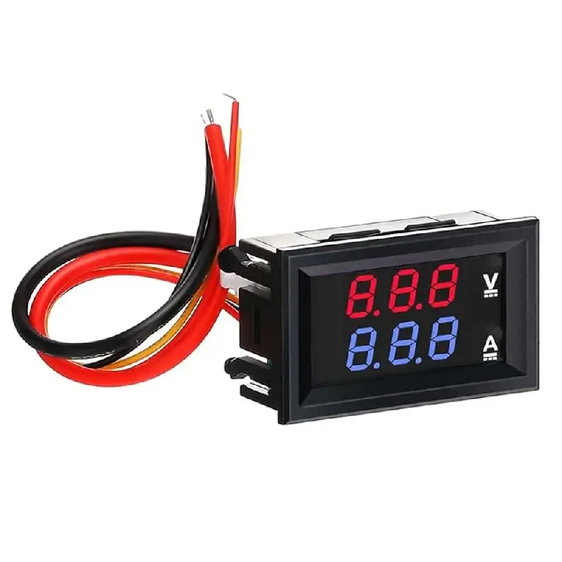 Voltímetro DC, Amperímetro LED Digital DC 0-100V/1A 10A - Image 2