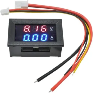 Voltímetro DC, Amperímetro LED Digital DC 0-100V/1A 10A