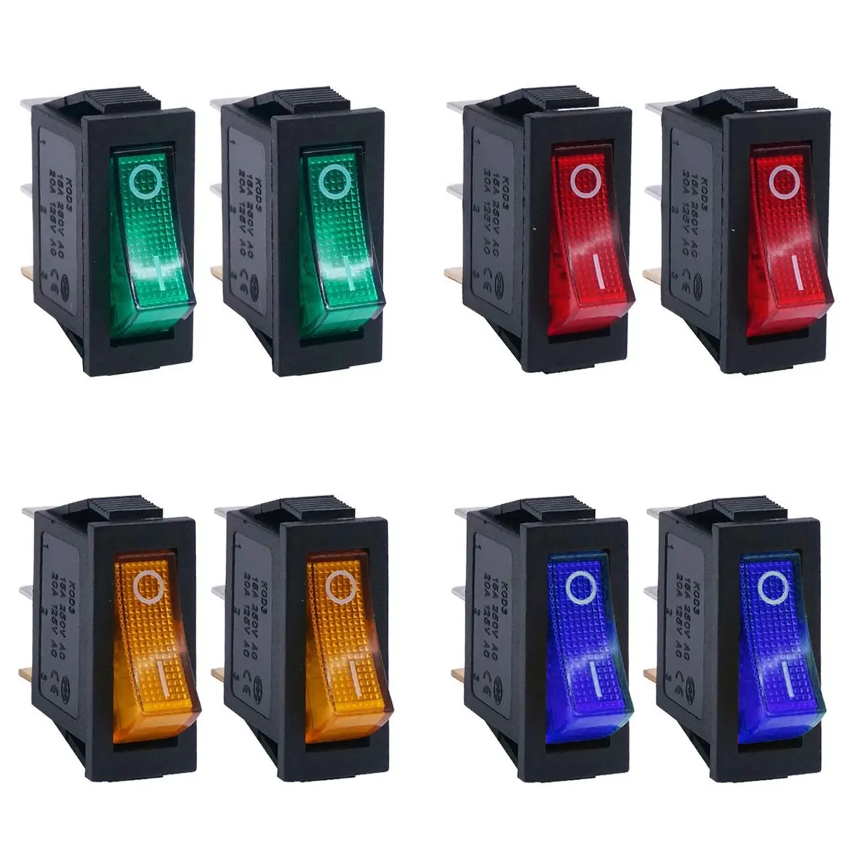 Mini interruptor basculante para barco a presión 15A 250V AC 20A 125V AC