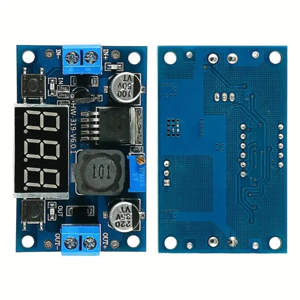 Módulo reductor ajustable de DC-DC  con voltímetro de pantalla digital Módulo de fuente de alimentación reguladora de voltaje - Image 5