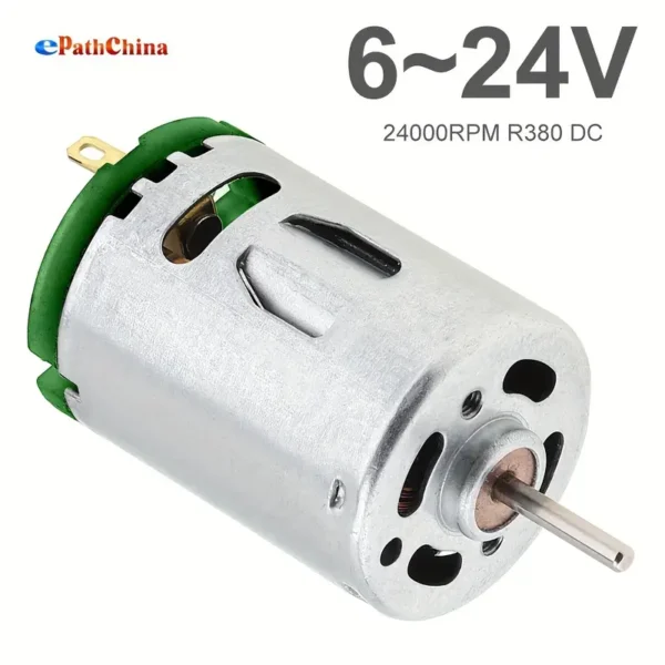 Motor R380 De 6-24V CC, 24000RPM, Micro Motor De Alta Velocidad, Motor De Acero Inoxidable - Image 8