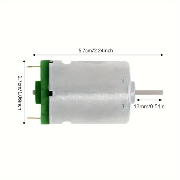 Motor R380 De 6-24V CC, 24000RPM, Micro Motor De Alta Velocidad, Motor De Acero Inoxidable