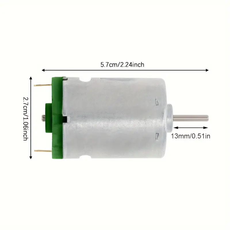 Motor R380 De 6-24V CC, 24000RPM, Micro Motor De Alta Velocidad, Motor De Acero Inoxidable